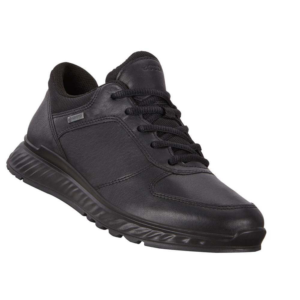 Women's Ecco Exostride Low Gtx Sneakers Black | USA 220QMA